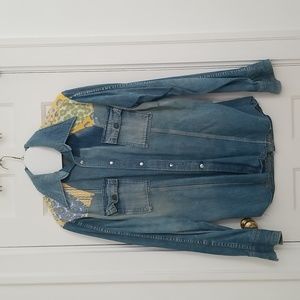 Vintage 60's mens handmade blue jean jacket